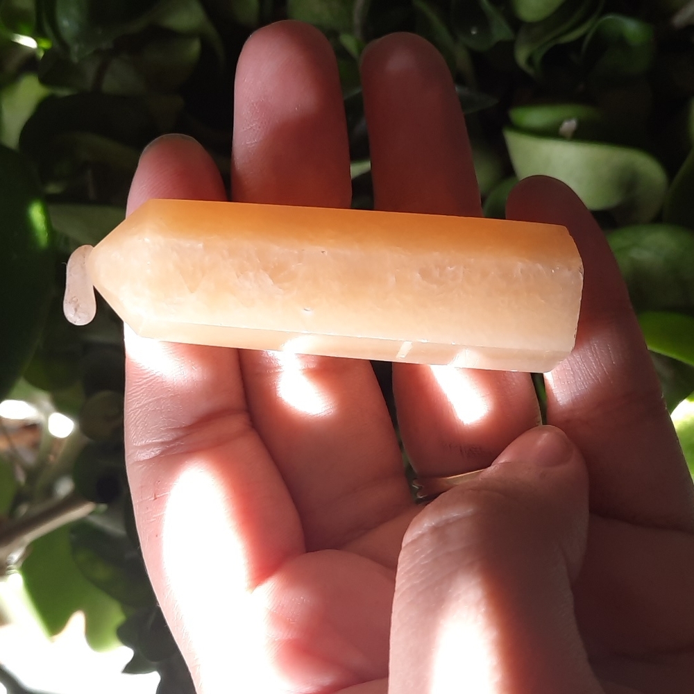 SOLD! Mini Orange Calcite Crystal Tower